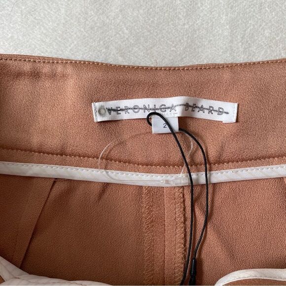 Veronica Beard Edia Pant Gold Copper Color Size 2 - Picture 3 of 8
